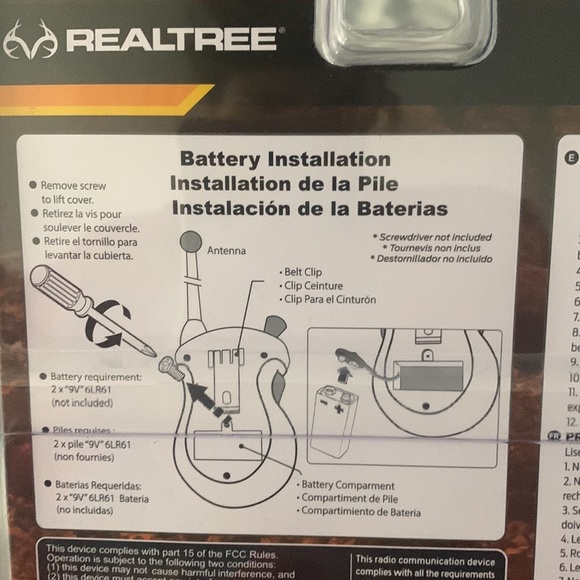 KIDS RealTree Walkie Takies green black camo sticker orange buttons NKOK - Picture 3 of 3